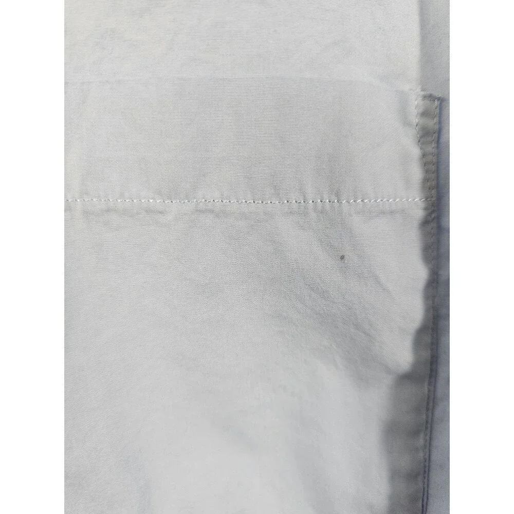 Banana Republic XL Men's Organic Cotton Untucked Standard Fit Light Blue Shirt